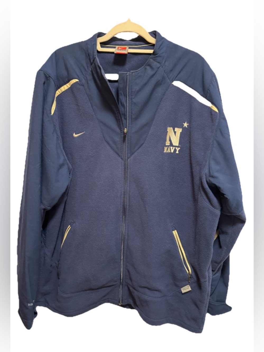 Nike Navy Blue Navy Full-Zip Men's fleece Jacket XXL